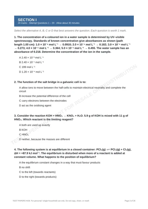 Questions preview