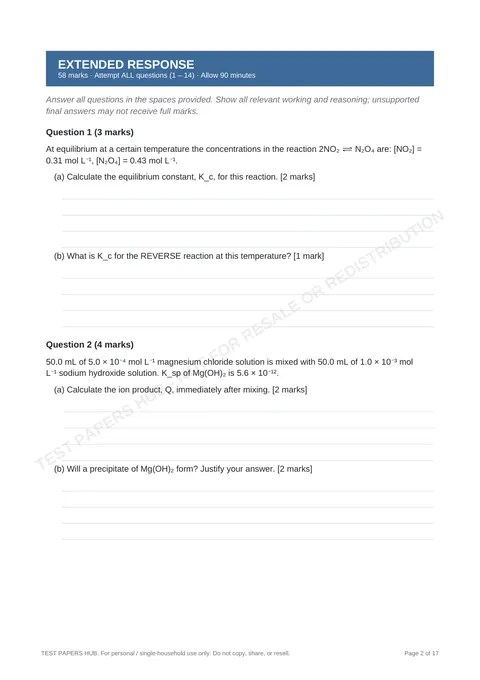 Questions preview