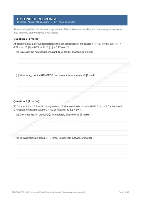 Questions preview