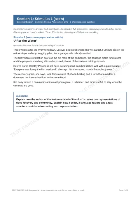 Questions preview