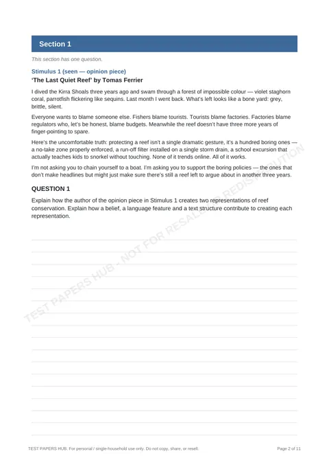 Questions preview