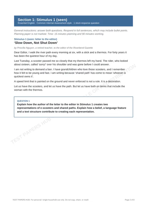 Questions preview