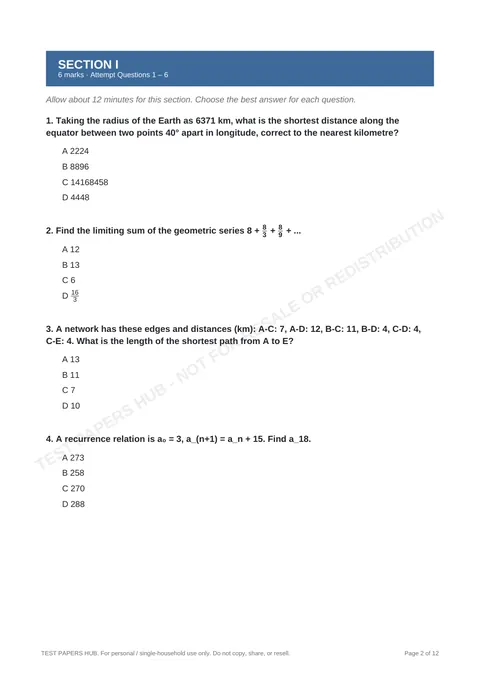 Questions preview