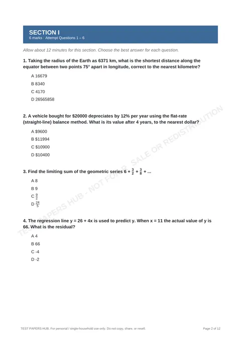 Questions preview