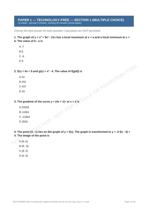 Questions preview
