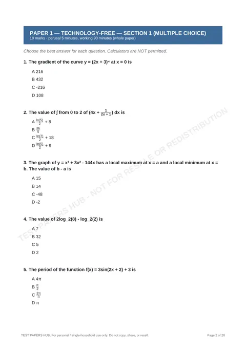 Questions preview