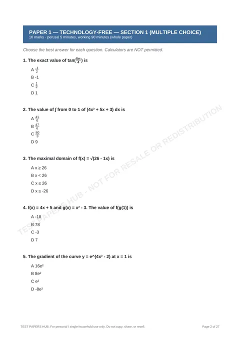 Questions preview