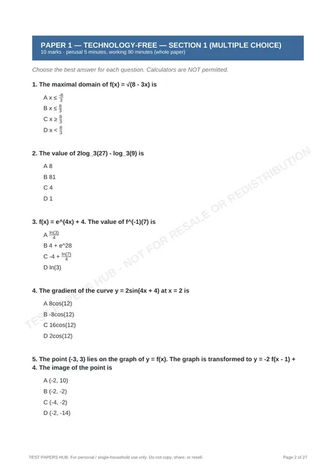 Questions preview
