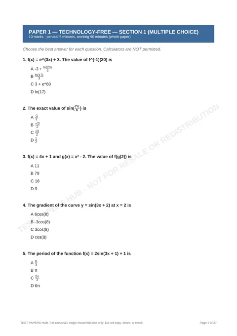 Questions preview