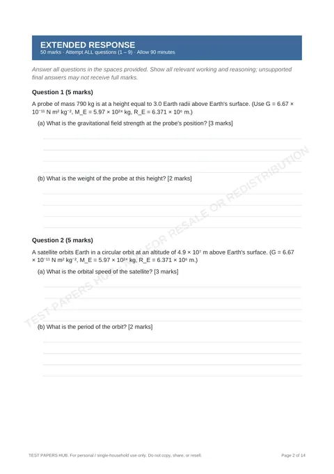 Questions preview