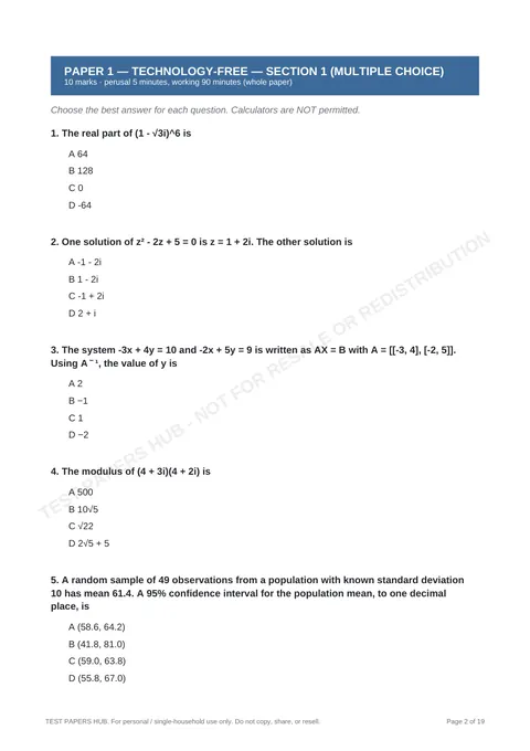 Questions preview