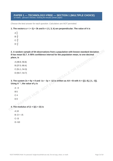 Questions preview