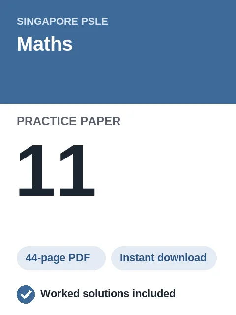Singapore PSLE Maths Practice Paper 11