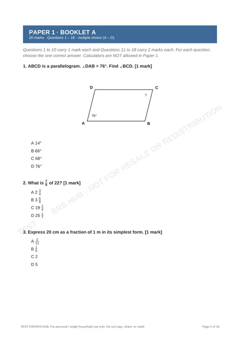Questions preview