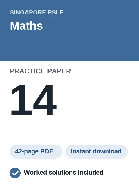 Singapore PSLE Maths Practice Paper 14
