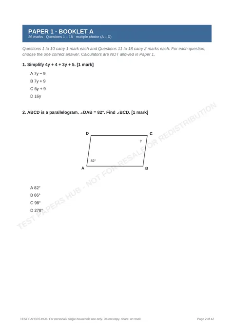 Questions preview