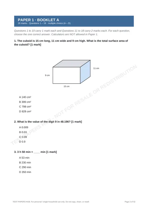 Questions preview