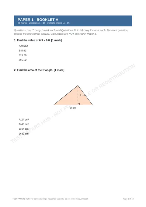 Questions preview