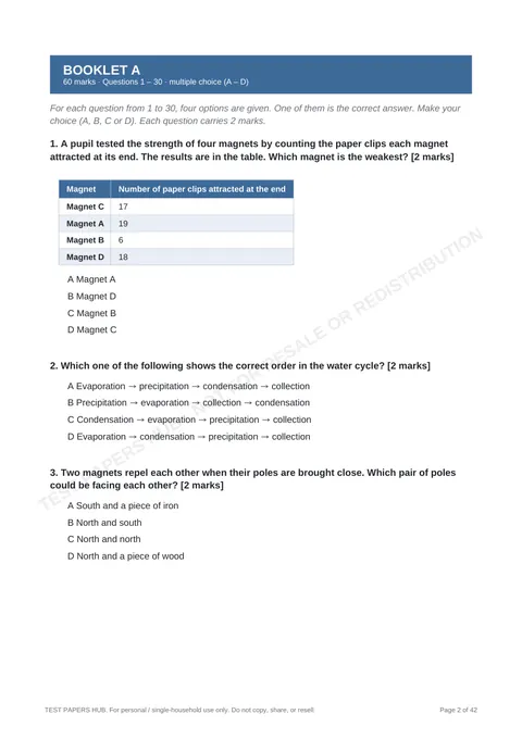 Questions preview