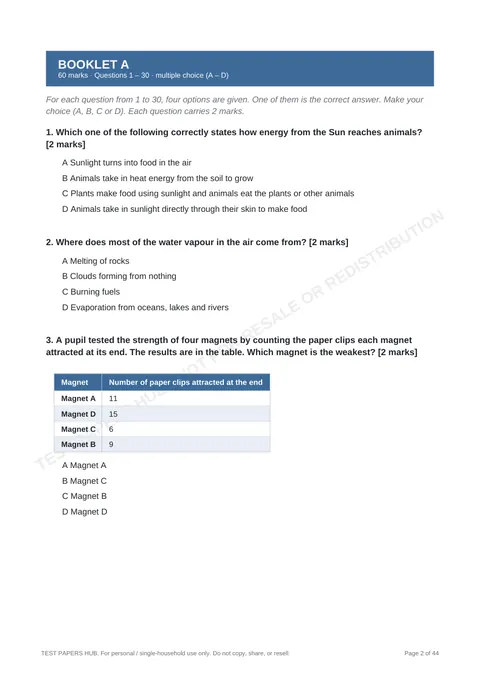 Questions preview