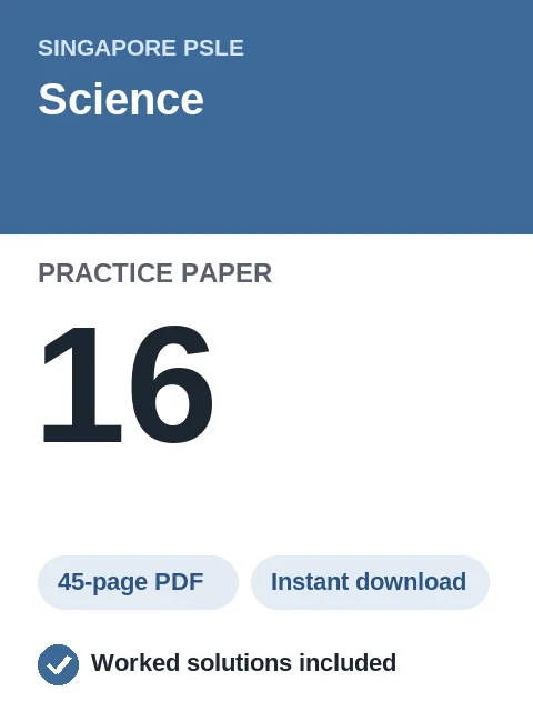 Singapore PSLE Science Practice Paper 16