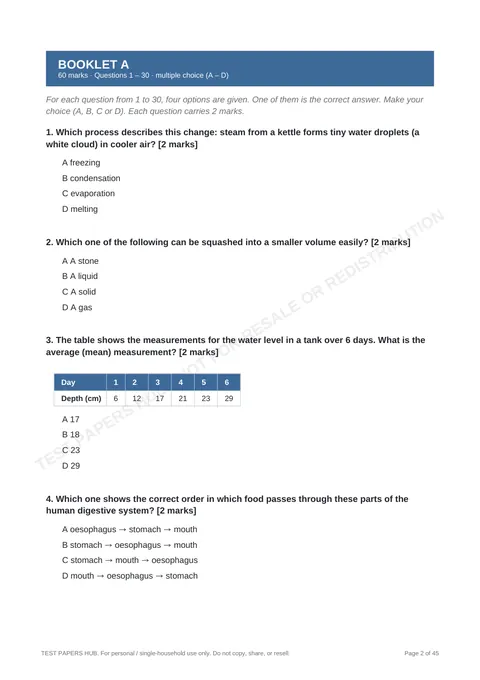 Questions preview