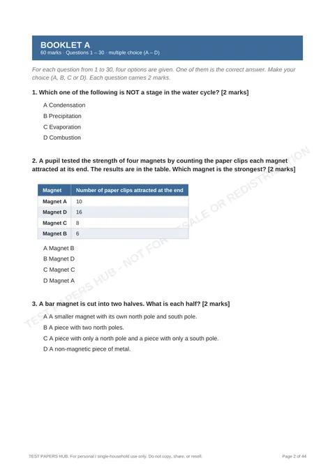 Questions preview