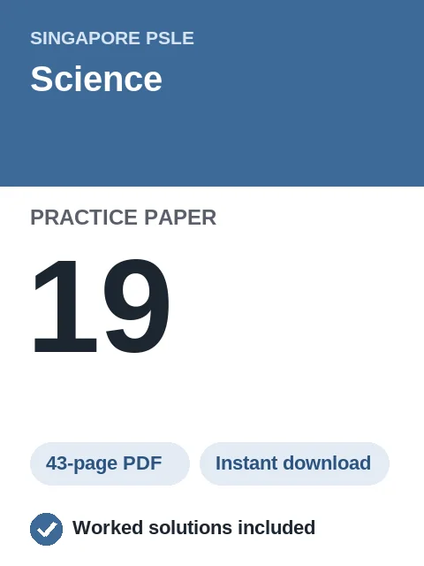 Singapore PSLE Science Practice Paper 19