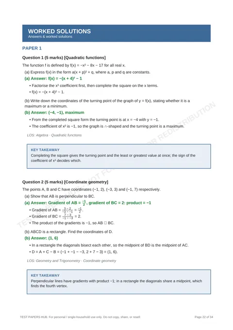 Solutions preview