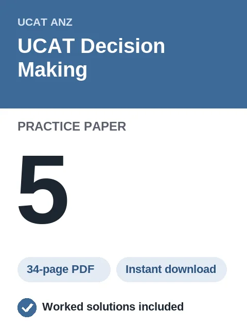 UCAT Decision Making Practice Paper 5