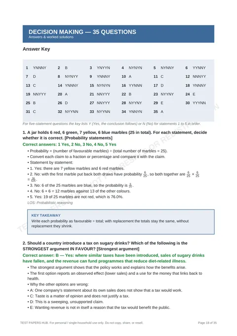 Solutions preview