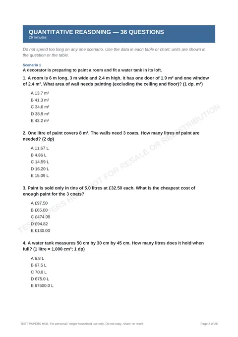 Questions preview