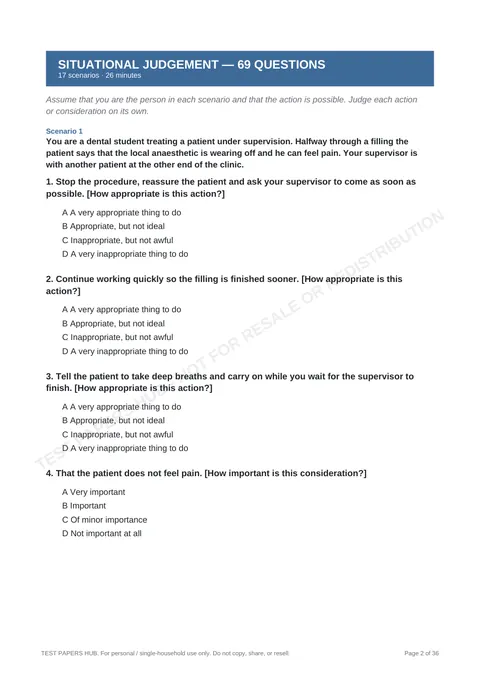Questions preview