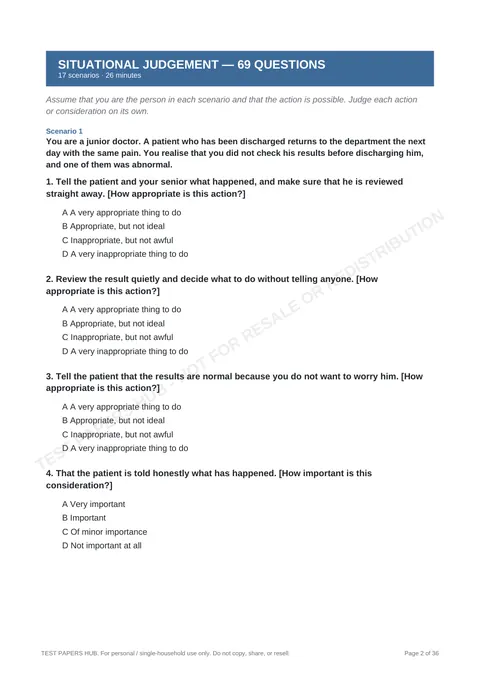 Questions preview