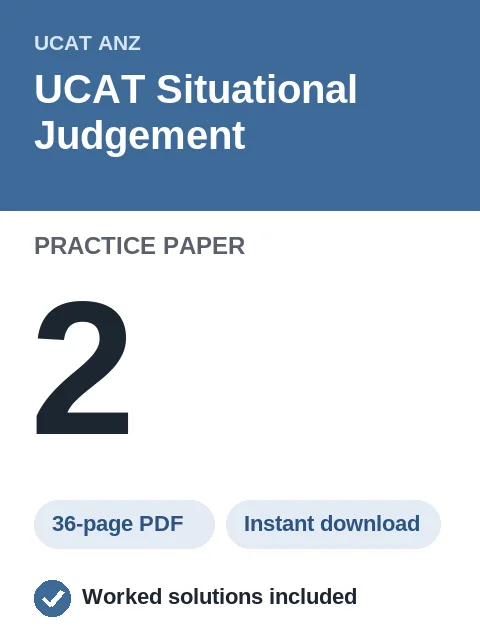 UCAT Situational Judgement Practice Paper 2