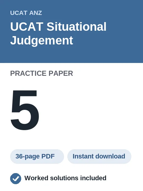 UCAT Situational Judgement Practice Paper 5
