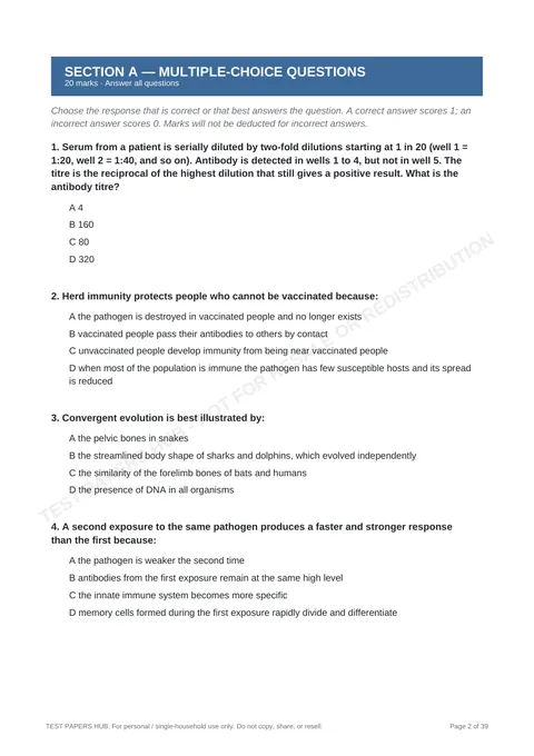 Questions preview
