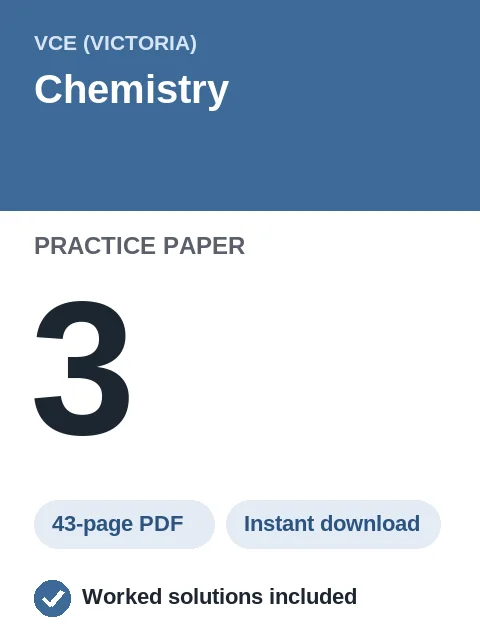 VCE Chemistry Practice Paper 3