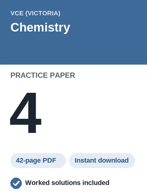 VCE Chemistry Practice Paper 4