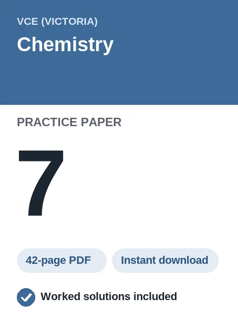 VCE Chemistry Practice Paper 7