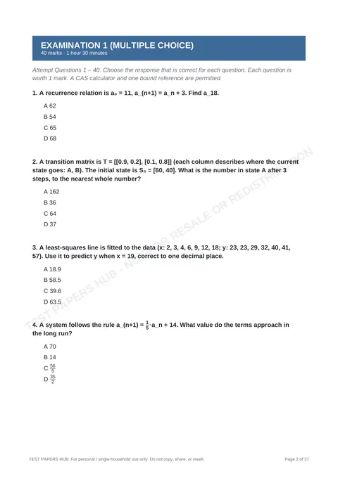 Questions preview