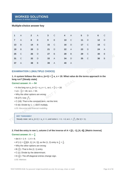 Solutions preview