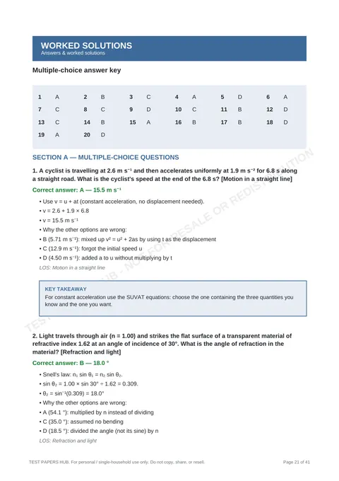 Solutions preview