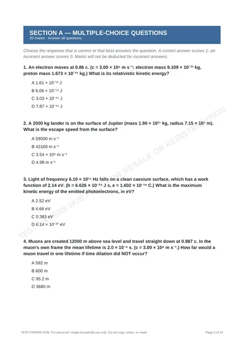 Questions preview