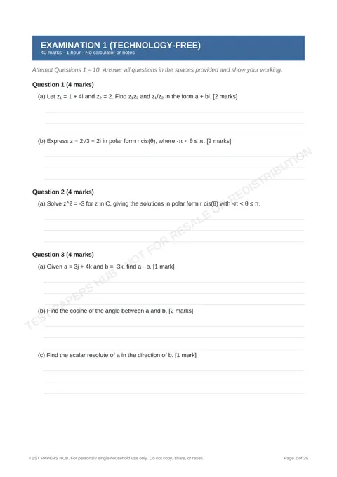 Questions preview